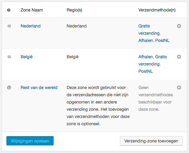 Alles WooCommerce Verzendkosten versie 2.6) – WCommerce.nl